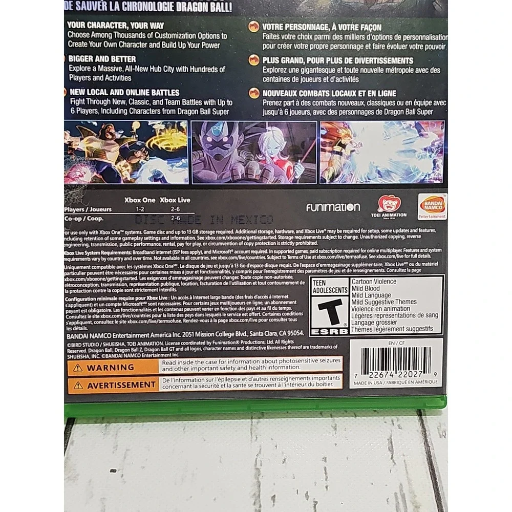 N/A dragonball xenoverse